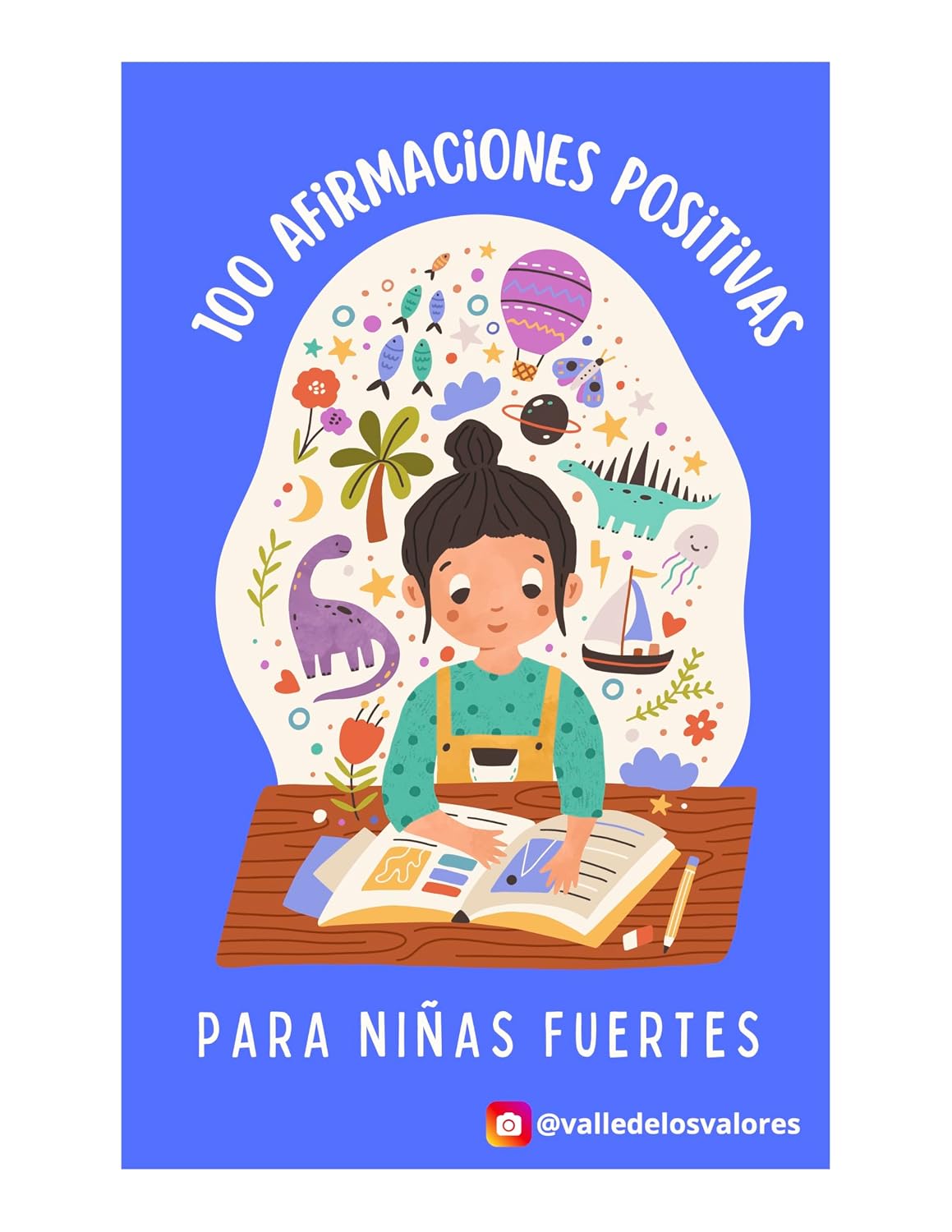 Portada de 100 Afirmaciones Positivas para Niñas